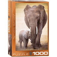 Puzzle - Elephant & Baby 1000pc
