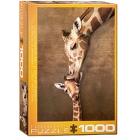 Puzzle - Giraffe Mother's Kiss 1000pc