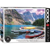 Puzzle - Lake Louise Canoes On The Lake