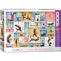 Puzzle - Yoga Cats 1000pc
