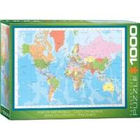 Puzzle - Map Of The World 1000pc