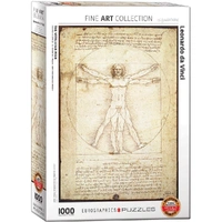 Puzzle - Da Vinci; Vitruvian Man 1000pc