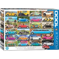 Puzzle - Vw Beetle Gone Places 1000pc