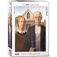Puzzle - Wood; American Gothic 1000pc