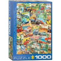 Puzzle - Vintage Travel Collage 1000pc