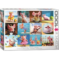 Puzzle - Funny Pigs 1000pc