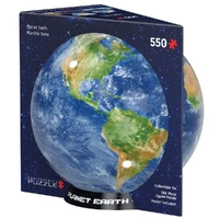 Puzzle - Planet Earth 550pc Globe Tin