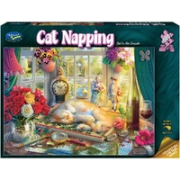 Puzzle - Cat Napping Cat In The Puzzle