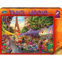 Puzzle - Travel Abroad 2 Paris Flwr;Mkt