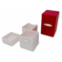 Ultra Pro: UP85570 Satin Tower AMZ 2-Pack Bundle - White - Red